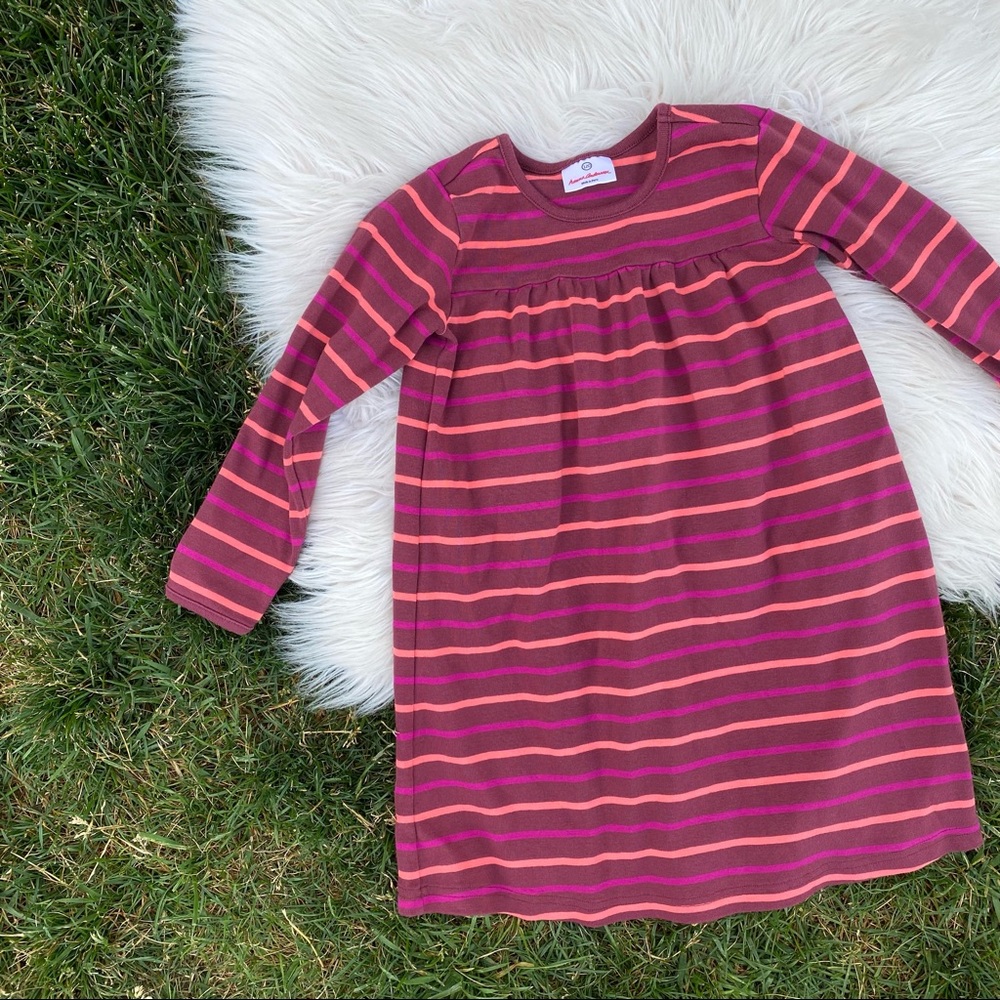 Hanna Andersson stripe dress 120